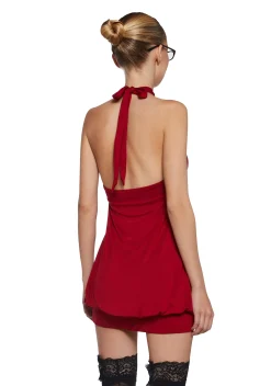 Generation Kiss Dresses|Mini Dresses*Y2K Bubble Mini Dress - Red