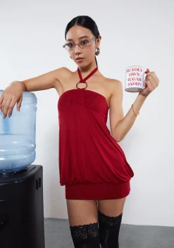 Generation Kiss Dresses|Mini Dresses*Y2K Bubble Mini Dress - Red