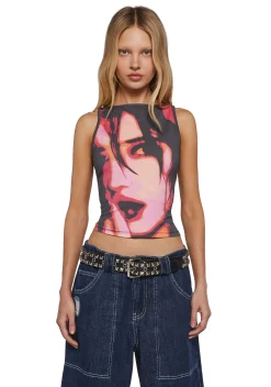 Current Mood Tops|Plus*Y2K Heat Graphic Tank