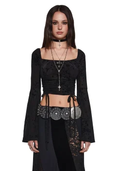 Current Mood Tops|Plus*Your Fate Long Sleeve Top - Black