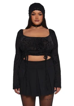 Current Mood Tops|Plus*Your Fate Long Sleeve Top - Black