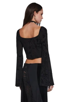 Current Mood Tops|Plus*Your Fate Long Sleeve Top - Black