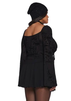 Current Mood Tops|Plus*Your Fate Long Sleeve Top - Black