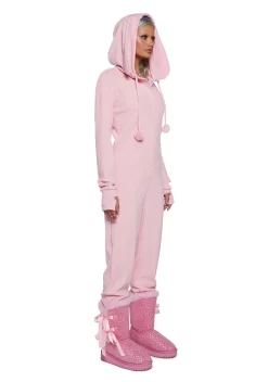 Sugar Thrillz Jumpsuits & Rompers|Plus*Your Snow Bunny Hooded Jumpsuit