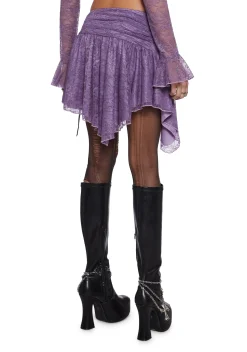 Current Mood Bottoms|Skirts*Your Vibe Attracts Lace Mini Skirt