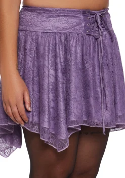 Current Mood Bottoms|Skirts*Your Vibe Attracts Lace Mini Skirt